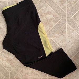 Nike cropped tights, size medium
